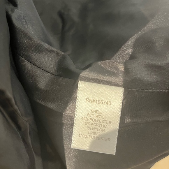 Chadwick’s Gray Blazer Jacket Size 14 P Wool Blend Professional Business Wear - Picture 9 of 10